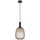 Nordlux Alton Pendelarmatuur Glas Zwart | Geschikt voor E27